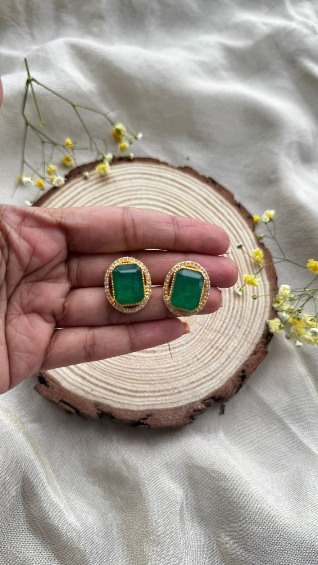1. Noor Trio Studs