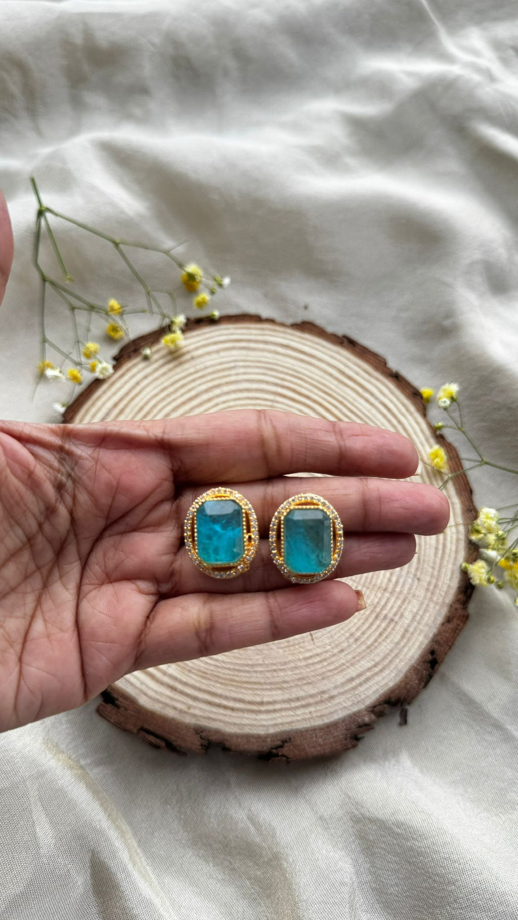 1. Noor Trio Studs