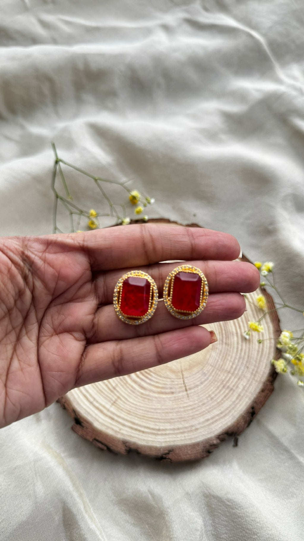 1. Noor Trio Studs
