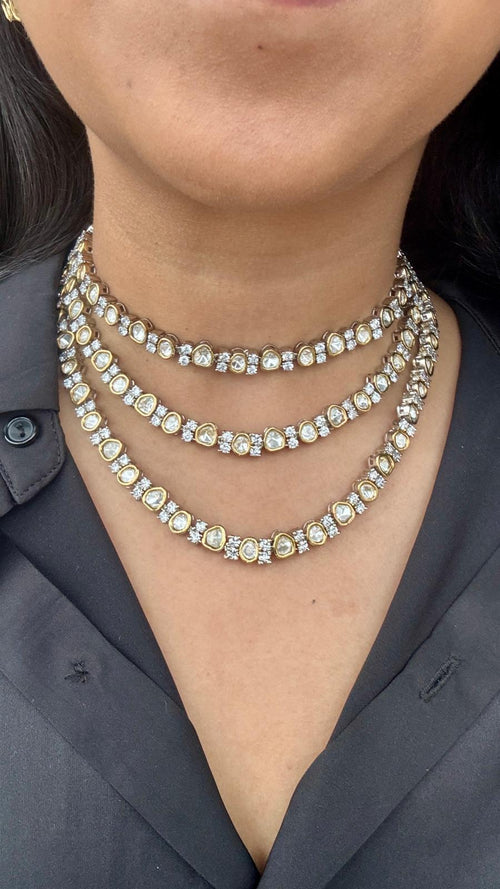 3 layered Kundan Choker